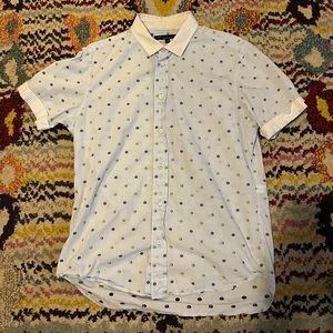 Marc by Marc Jacobs short sleeve button down dots size medium
